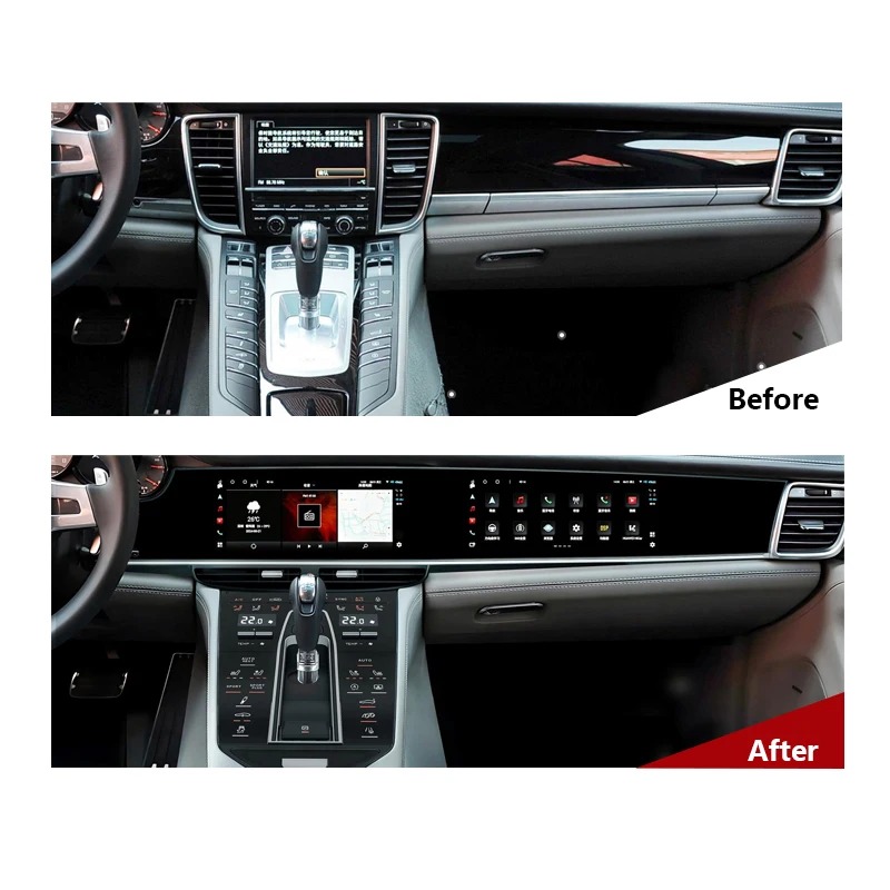 TEGRRAY Full Range Upgraded Interior Kit LCD Instrument Cluster Display Screen and Center for   Panamera 2011-2017